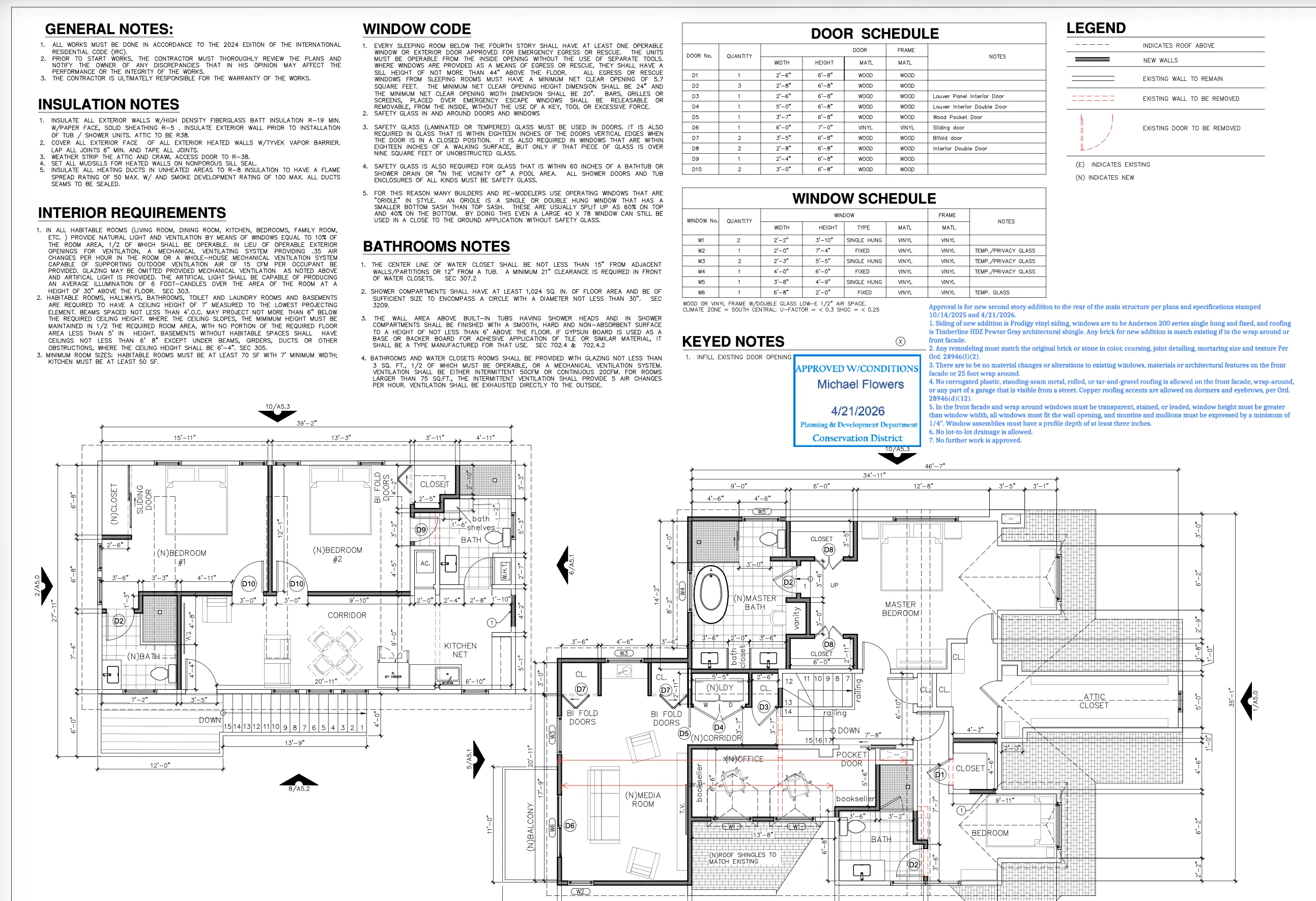 Approved architectural and MEP plans blueprint